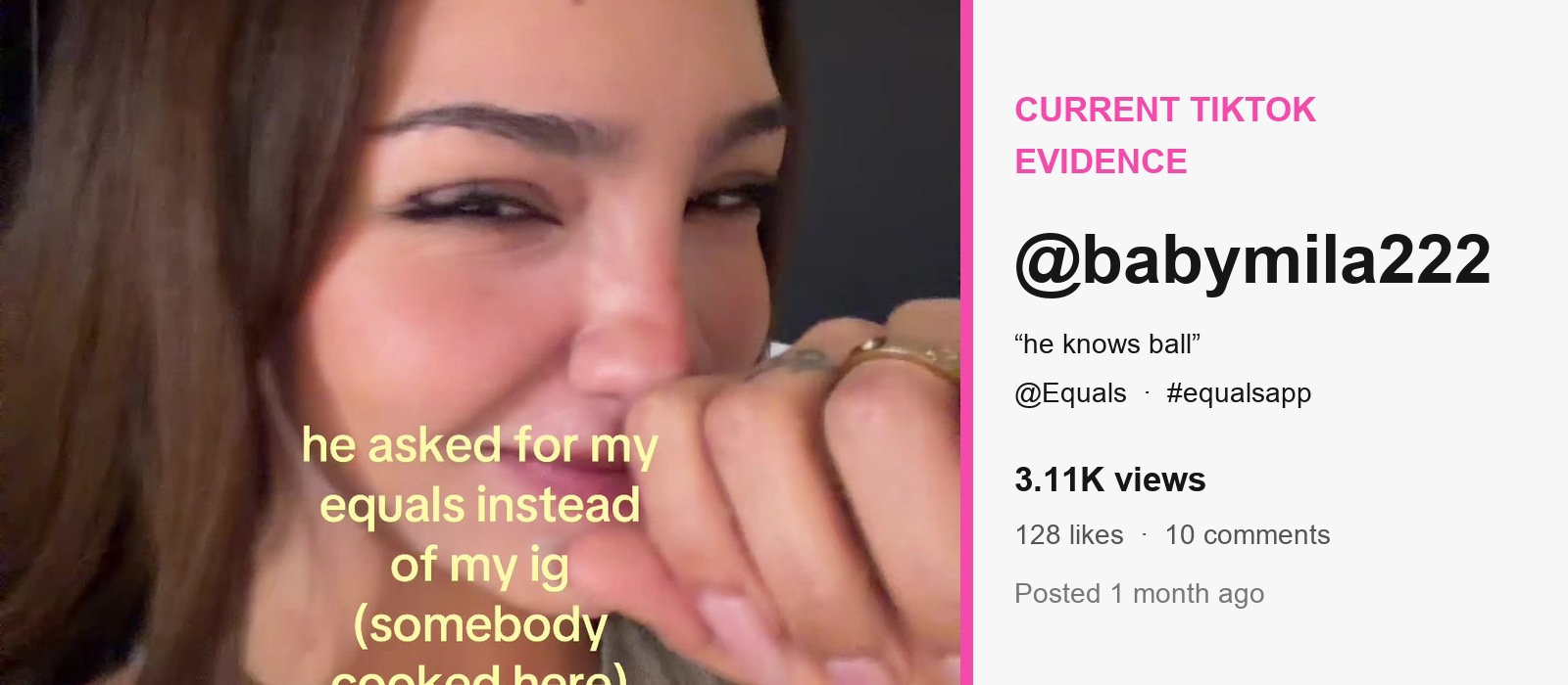 Current TikTok evidence reviewed for this teardown. Metrics shown are a point-in-time snapshot.